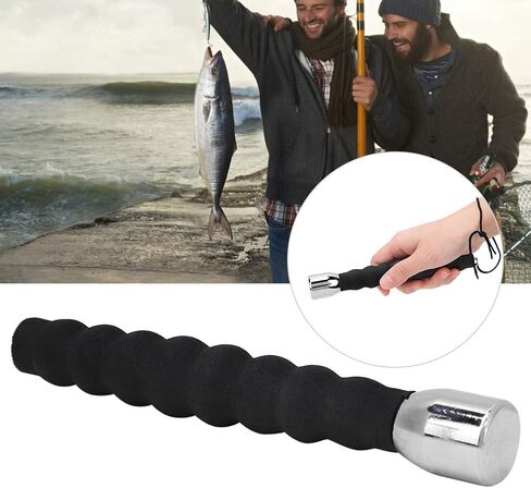 Fishing Bat,Aluminium Alloy 24mm Head Diameter Fishing Bat Tool Fish Priest with Non Slip EVA Foam Handle in Saudi Arabia