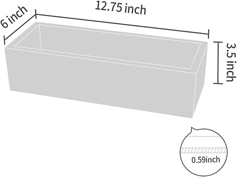 صندوق ديكور الحمام على شكل زهرة مرجانية لطيفة - حامل ورق تواليت، 15 بوصة، أبيض in Kuwait