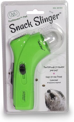 Furhaven Snack Slinger Treat Dispenser Training Toy - Green, One Size in Saudi Arabia