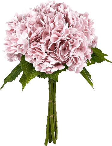 Yatim 21In White Artificial Hydrangea Flowers 5 Pcs Fake Hydrangea Silk Flowers for Wedding Centerpieces Bouquets DIY Floral Decor Home Decoration with Stems in Kuwait