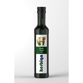 HERBIQA Cold Pressed Black Seed Oil, Original Turkish Brand and Product,%100 Extra Virgin - Unrefined, High Thymoquinone, Omega 3-6-9, Amber glass bottle. in Saudi Arabia