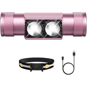 H02A مصباح أمامي ساطع، 1200 لومن LED قابل لإعادة الشحن للبالغين، وقت تشغيل طويل، واجهة مستخدم بسيطة، مصباح يدوي مقاوم للماء للتخييم في الهواء الطلق، المشي لمسافات طويلة، صيد الأسماك، هدايا عيد الميلاد للعائلة in Kuwait