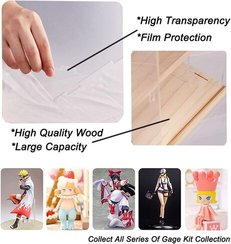 Nynelly Acrylic Display Case for Collectibles, 5 Tier Clear Rock Display Case Stand, Assemble Countertop Display Box Storage Showcase for Mini Funko Pop Figures Collectibles Toys,Pink in Kuwait