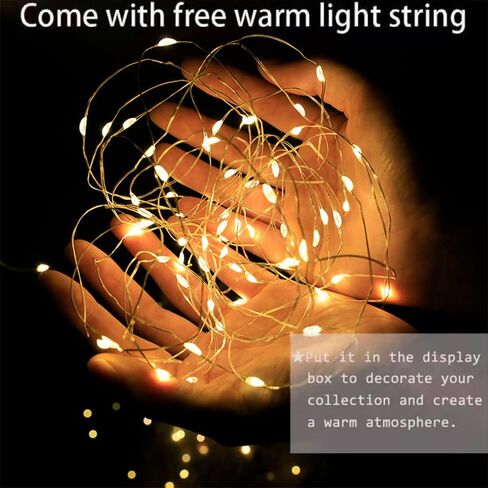 Nynelly Acrylic Display Case for Collectibles, 5 Tier Clear Rock Display Case Stand, Assemble Countertop Display Box Storage Showcase for Mini Funko Pop Figures Collectibles Toys,Pink in Kuwait