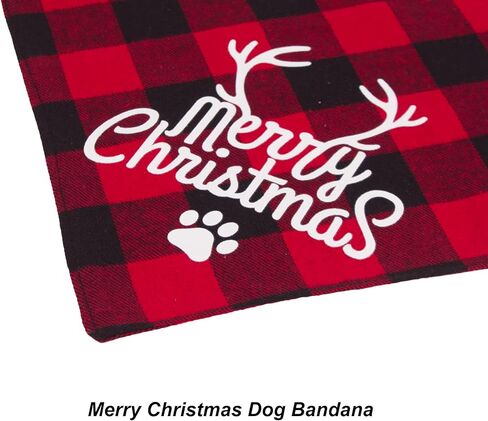 ptdecor عطلة منقوشة الكلب عصابات 4 حزمة، هالوين الكلب باندانا الجاموس منقوشة عيد الشكر الكلب وشاح عكسها عيد الميلاد الكلب عطلة عصابات للكلاب جرو هالوين عيد الشكر عيد الميلاد زي in Kuwait