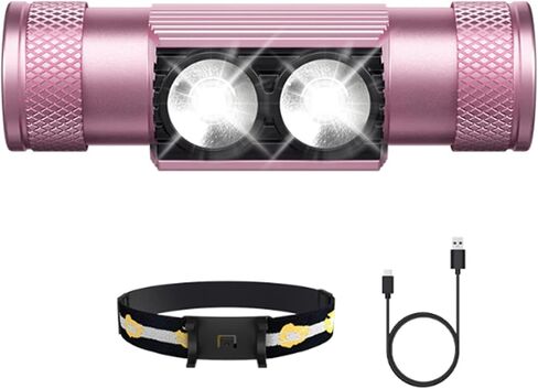 H02A مصباح أمامي ساطع، 1200 لومن LED قابل لإعادة الشحن للبالغين، وقت تشغيل طويل، واجهة مستخدم بسيطة، مصباح يدوي مقاوم للماء للتخييم في الهواء الطلق، المشي لمسافات طويلة، صيد الأسماك، هدايا عيد الميلاد للعائلة in Kuwait
