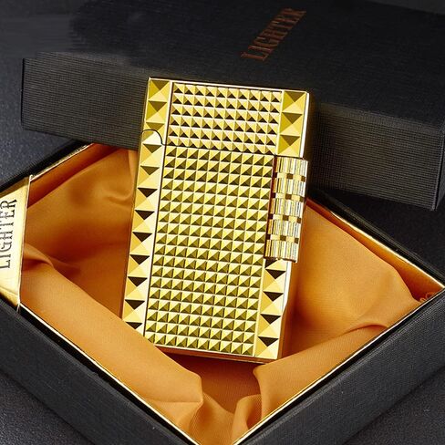 ولاعات لهب ناعمة ولاعة سيجار لهب تقليدية مع قرص لهب قابل للتعديل، بكرة إشعال عمودية جيدة للهدايا في الهواء الطلق والتخييم والمشي لمسافات طويلة وصيد الأسماك وشمعة المغامرة (Silver03) in Kuwait