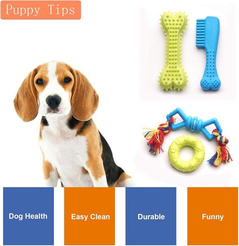 لعبة تسنين الكلاب 20 عبوة من كرة مطاطية للشد والسحب تصدر صوت صرير من يونكدوم، ألعاب مضغ متينة للكلاب والجراء الصغيرة in Kuwait