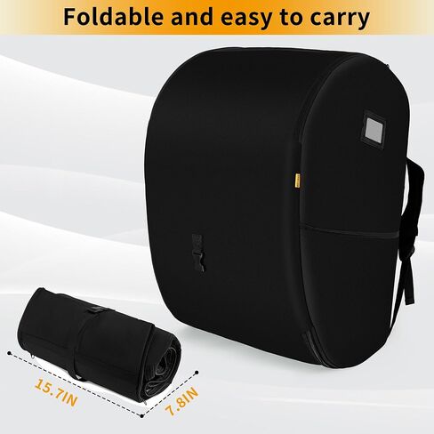 weliday Car Seat Travel Bag, Infant Car Seat Travel Cover Bag Compatible with Doona Car Seat Stroller with Tear Resistant & Enhance Stitch Fabric Gate Check Bag for Airplane in Kuwait