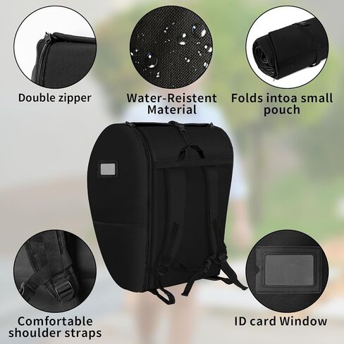 weliday Car Seat Travel Bag, Infant Car Seat Travel Cover Bag Compatible with Doona Car Seat Stroller with Tear Resistant & Enhance Stitch Fabric Gate Check Bag for Airplane in Kuwait