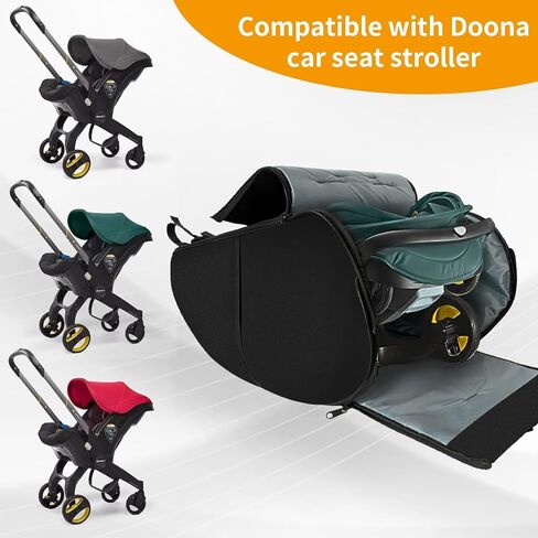 weliday Car Seat Travel Bag, Infant Car Seat Travel Cover Bag Compatible with Doona Car Seat Stroller with Tear Resistant & Enhance Stitch Fabric Gate Check Bag for Airplane in Kuwait