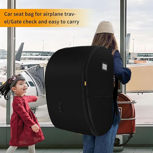 weliday Car Seat Travel Bag, Infant Car Seat Travel Cover Bag Compatible with Doona Car Seat Stroller with Tear Resistant & Enhance Stitch Fabric Gate Check Bag for Airplane in Kuwait