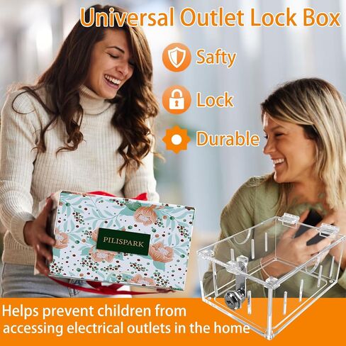 Switch Cover,Baby Proof Light Outlet Covers,Child Safety Switch Plate Guard,Wall Plug Box,Kids Electrical Protector Box Fits All Outlet 4.95" H X 3.35" W X 1.77" D or Smaller (1 Pack) in Saudi Arabia