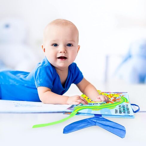 كتاب هابافيس بيبي فيرست من القماش الناعم، ألعاب تعليمية حسية مبكرة للأولاد والبنات، ألعاب استحمام، كتب مجعدة تعمل باللمس والملمس in Kuwait