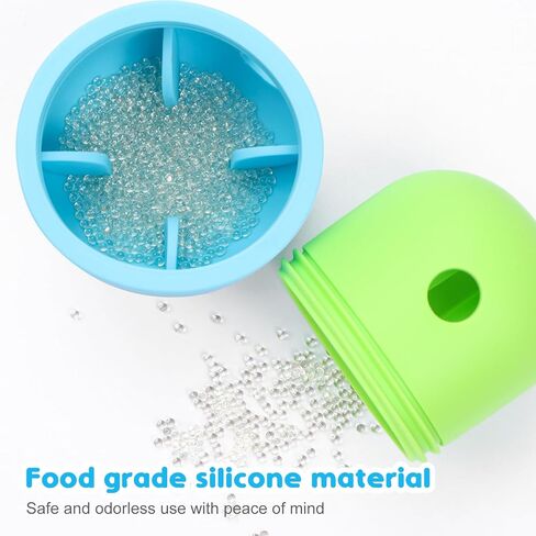 HGPOKLVT لغز تسنين الحيوانات الأليفة كرة الكلب، لعبة تدريب الذكاء، وحدة تغذية متسربة، لمبة متسربة، لعبة للقطط من السيليكون للطعام البطيء in Kuwait