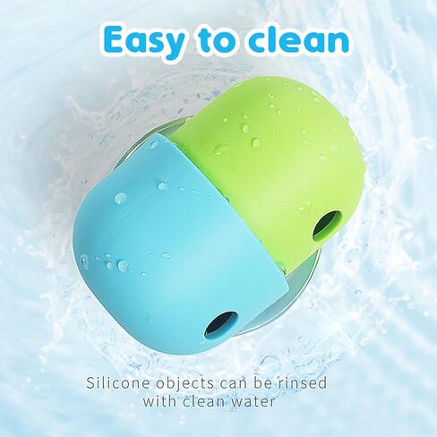 HGPOKLVT لغز تسنين الحيوانات الأليفة كرة الكلب، لعبة تدريب الذكاء، وحدة تغذية متسربة، لمبة متسربة، لعبة للقطط من السيليكون للطعام البطيء in Kuwait