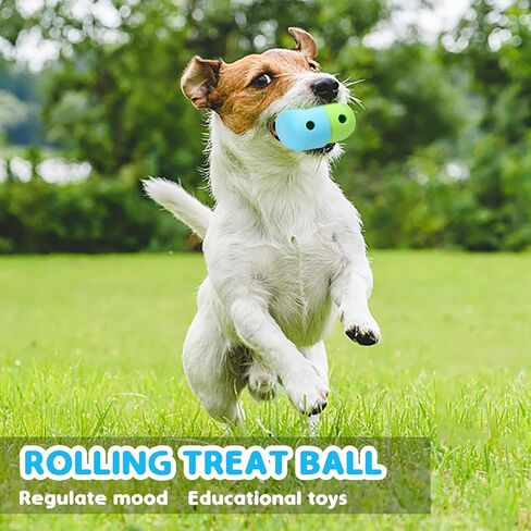 HGPOKLVT لغز تسنين الحيوانات الأليفة كرة الكلب، لعبة تدريب الذكاء، وحدة تغذية متسربة، لمبة متسربة، لعبة للقطط من السيليكون للطعام البطيء in Kuwait