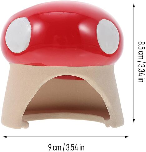 1Pc Hamster Hideout Hamster Bathtub Hamster Sand Bath Hamster House Hamster Hide Hamster Cooling Bed Ceramic Hamster Hideout Cage Critter Bath House Cave for Hamsters in Saudi Arabia