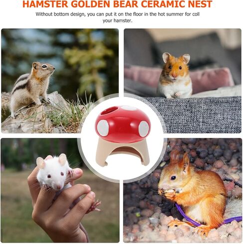 1Pc Hamster Hideout Hamster Bathtub Hamster Sand Bath Hamster House Hamster Hide Hamster Cooling Bed Ceramic Hamster Hideout Cage Critter Bath House Cave for Hamsters in Saudi Arabia