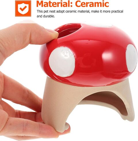 1Pc Hamster Hideout Hamster Bathtub Hamster Sand Bath Hamster House Hamster Hide Hamster Cooling Bed Ceramic Hamster Hideout Cage Critter Bath House Cave for Hamsters in Saudi Arabia
