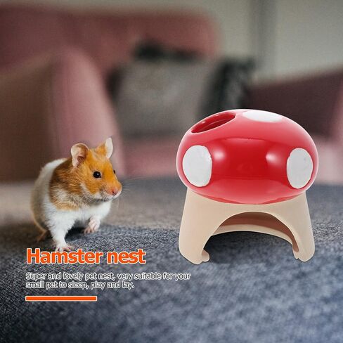 1Pc Hamster Hideout Hamster Bathtub Hamster Sand Bath Hamster House Hamster Hide Hamster Cooling Bed Ceramic Hamster Hideout Cage Critter Bath House Cave for Hamsters in Saudi Arabia