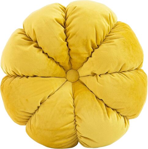 HWOUGINY Flower Pillow Cushion Round Decorative Throw Pillow for Couch Bedroom Flower-Shaped Floor Cushion for Girls Kids (Pink, 15.7") in Saudi Arabia