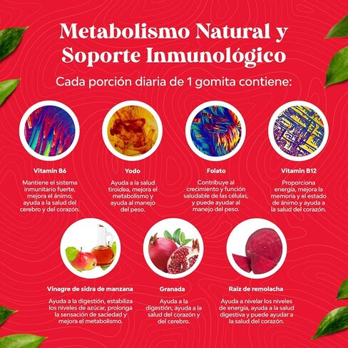 Gomitas ACV de Vinagre de Sidra de Manzana - Súpercomida Infusionada ACV Gomitas de Vitaminas para Adultos para Apoyo al Sistema Digestivo para una del Sistema Inmunitario y una Piel Brillante in Saudi Arabia