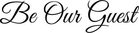 My Vinyl Story - Be Our Guest - Large Wall Decals for Door Family Decal Quote Word Sayings Sticker Sign Family Decor Removable Vinyl for Office Guest Room Home 36x9 Inches in Saudi Arabia