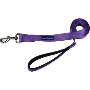 مقود للكلاب بطول 6 أقدام من Downtown Pet Supply - مقود عالي التحمل للكلاب مع مقبض مريح مبطن ومثبت من الفولاذ المقاوم للصدأ - مقود تدريب متين للكلاب - بعرض 0.5 بوصة - مقود أسود للكلاب in Kuwait