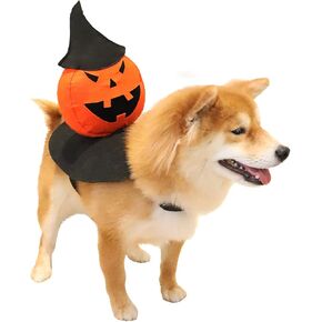 BESFAN Dog Halloween Costumes - Holiday Pet Costume - Pumpkin Felt Coat with Velcro Strap for Medium to Large Size Dog in Kuwait
