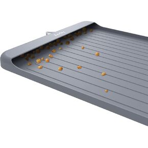 سجادة طعام الكلاب من AECHY للطعام والماء، سجادة طعام الكلاب من السيليكون مع جيب لصيد الانسكابات والبقايا، مقاسات متعددة، سجادة تغذية للكلاب بألوان متعددة، سجادة وعاء ماء للكلاب والقطط غير قابلة للانزلاق مع حواف عالية لطعام القطط in Kuwait