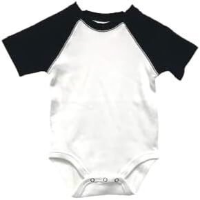 Laughing Giraffe Baby Blank Short Sleeve Unisex Raglan Baseball Onesie in Kuwait