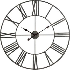 ساعة حائط معدنية دائرية من أسباير سولانج - 30" بني غامق" in Kuwait