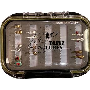 14-24 Piece Tungsten Ice Jig Kit with Premium case Crappie Trout panfish ice Fishing