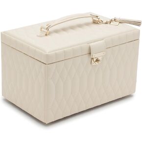 وولف حقيبة مجوهرات كبيرة من كارولين، لون عاجي in Kuwait