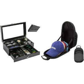 ProCase Men's Jewelry Box Bundle with Hat Organizer Travel Case in Saudi Arabia