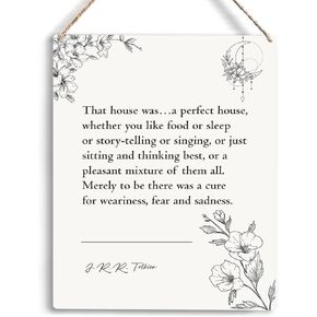 Inspirational Wall Art Motivational That House Was A Perfect House Quote Wooden Hanging Sign Office Home Wall Decor for Family Friends Literature Wall Art 8 x 11 Inches