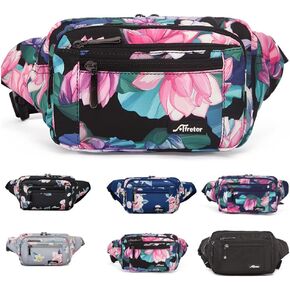 Fanny Pack for Men&Women Waterproof Waist Pack Bag Hip Bum Bag with Rain Cover Adjustable Strap for Sports Outdoors Workout Running Traveling Hiking Cycling Dog Walking Casual Fishing
