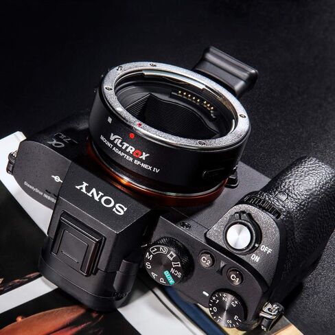 Viltrox EF-NEX IV التحكم في فتحة عدسة التركيز التلقائي، إرسال EXIF ​​مع CDAF PDAF Swift لعدسة Canon EF/EF-S إلى Sony A9 A7RIII A7RII A7III A7II A6300 A6500 A6400 E-Mount Camera in Kuwait