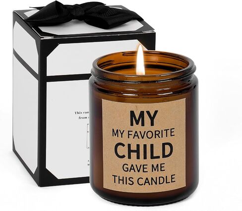 Gifts for Mom Scented Candles Gifts for Dad-My Favorite Child Gave Me This Candle, Funny Birthday Gift for Mom Women Christmas Gift Natural Soy Candle 8 oz Bluebell in Kuwait