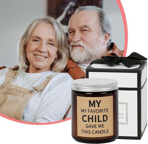 Gifts for Mom Scented Candles Gifts for Dad-My Favorite Child Gave Me This Candle, Funny Birthday Gift for Mom Women Christmas Gift Natural Soy Candle 8 oz Bluebell in Kuwait
