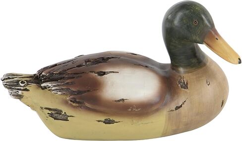 Deco 79 Polystone Duck Decorative Sculpture Home Decor Statues, Set of 2 Accent Figurines 14", 12"W, Beige in Saudi Arabia