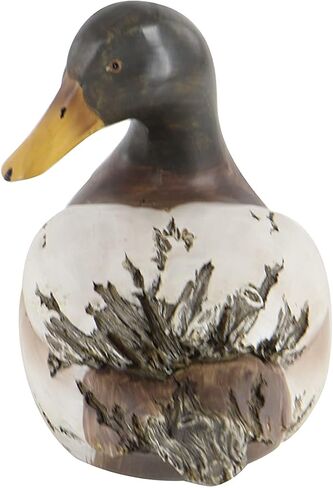 Deco 79 Polystone Duck Decorative Sculpture Home Decor Statues, Set of 2 Accent Figurines 14", 12"W, Beige in Saudi Arabia