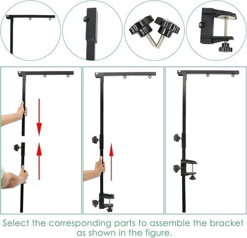 بيتيرويت ذراع تمشيط الكلاب مع مشبك قابل للطي، ذراع طاولة للعناية بالكلاب قابل للطي مع حلقة حبل مشقوق، حامل بدون جالس، اداة تجميل للحيوانات الاليفة متوسطة وصغيرة الحجم in Kuwait