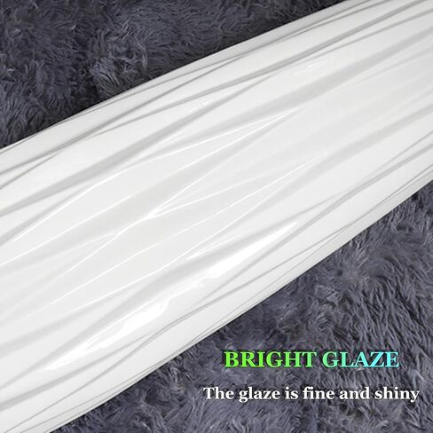 KSYGINXD White Floor Vase 24 Inches Tall, Decorative Large Ceramic Vase for Living Room, Tall Flower Holder for Home Décor Dried Flower Arrangement Housewarming Office in Kuwait