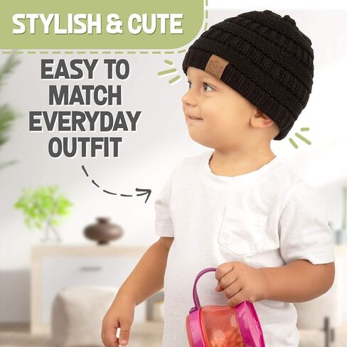 KeaBabies Organic Baby Bibs for Boys & Girls And Baby Beanie Winter Hats Bundle - Organic Cotton Teething Bib (Basic) - Soft Knitted Baby Hat Mittens (Urban) in Saudi Arabia