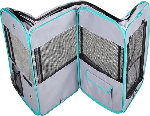 Deluxe Premium Pet Dog Playpen Portable Soft Dog Exercise Pen Kennel with Carry Bag for Dogs, Cats, Kittens, and All Pets (Small, Black) in Saudi Arabia