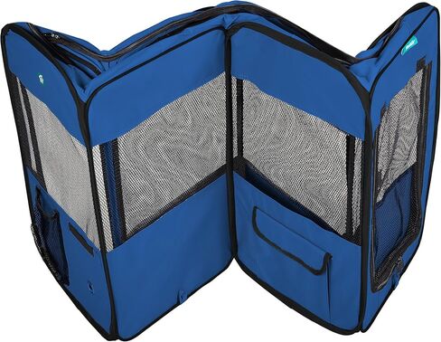 Deluxe Premium Pet Dog Playpen Portable Soft Dog Exercise Pen Kennel with Carry Bag for Dogs, Cats, Kittens, and All Pets (Small, Black) in Saudi Arabia