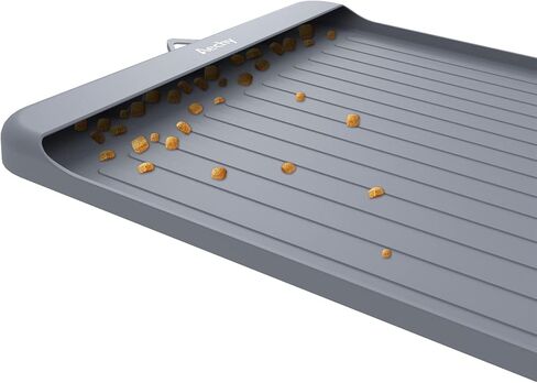 سجادة طعام الكلاب من AECHY للطعام والماء، سجادة طعام الكلاب من السيليكون مع جيب لصيد الانسكابات والبقايا، مقاسات متعددة، سجادة تغذية للكلاب بألوان متعددة، سجادة وعاء ماء للكلاب والقطط غير قابلة للانزلاق مع حواف عالية لطعام القطط in Kuwait