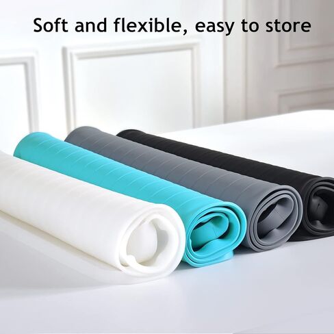 سجادة طعام الكلاب من AECHY للطعام والماء، سجادة طعام الكلاب من السيليكون مع جيب لصيد الانسكابات والبقايا، مقاسات متعددة، سجادة تغذية للكلاب بألوان متعددة، سجادة وعاء ماء للكلاب والقطط غير قابلة للانزلاق مع حواف عالية لطعام القطط in Kuwait